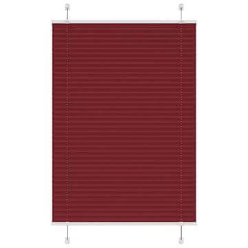 Vidaxl Plisirana zavjesa bordo crvena 85x150 cm širina tkanine
