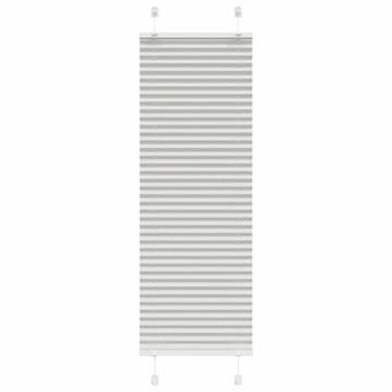Vidaxl Plisirana zavjesa svijetlosiva 45x100 cm širina tkanine 44,4 cm