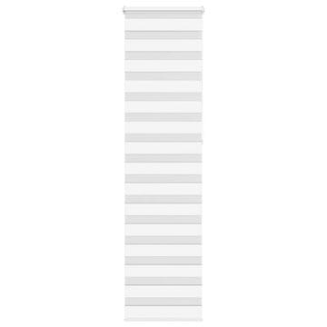 Vidaxl Zebra rolo zavjesa, bijela, širina tkanine 50,9 cm, poliester