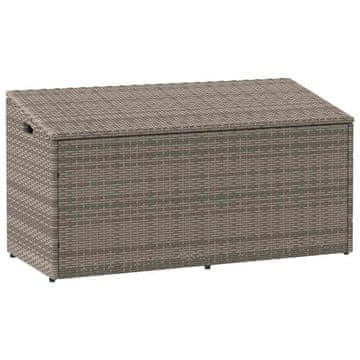 Vidaxl Vrtna kutija za pohranu siva 110x50x58 cm