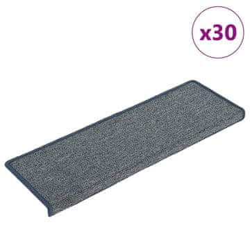 Vidaxl Prostirke za stepenice 30 kom 65x21x4 cm ljubičaste i plave
