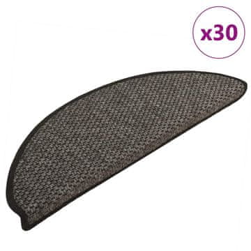 Vidaxl Samoljepljive prostirke za stepenice, izgled sisala, 30 kom. 65x21x4 cm