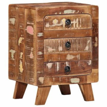 Vidaxl Noćni ormarić 37x32x50 cm Puno reciklirano drvo