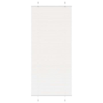 Vidaxl Plisirana zavjesa Bijela 85x200 cm Širina tkanine 84,4 cm