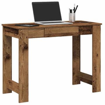Vidaxl Radni stol, Staro drvo, 100x45x75 cm, Materijal na bazi drva