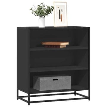 Vidaxl Ormarić, crni, 68x35x76 cm, materijal na bazi drva i metala