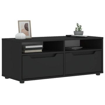 Vidaxl TV ormarić "VISNES" crni 100x40x38 cm lijepljeno drvo