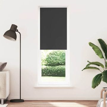 Vidaxl Zamračujuća rolo zavjesa Crna 80x210 cm Širina tkanine 75,7 cm
