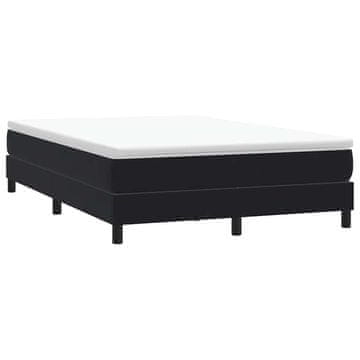 Vidaxl Krevet s boxspring oprugama bez madraca crni 160x210 cm baršun