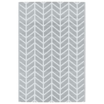 Vidaxl Vanjski tepih ARAKIL sivi 120 x 180 cm PP