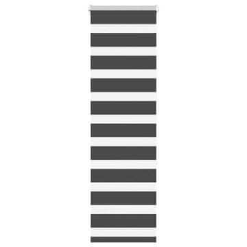 Vidaxl Zavjesa zebra crna 45x150 cm širina tkanine 40,9 cm poliester