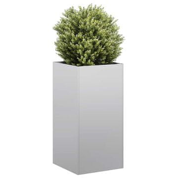 Vidaxl Tegla za cvijeće 40x40x80 cm Pocinčani čelik