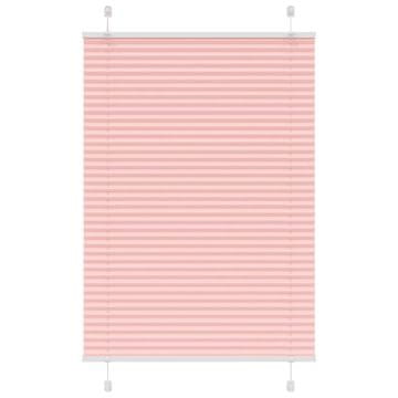 Vidaxl Plisirana roleta ružičasta 100x150 cm širina tkanine 99,4 cm