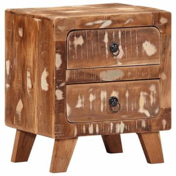 Vidaxl Noćni ormarić 40x32x46 cm Masivno reciklirano drvo
