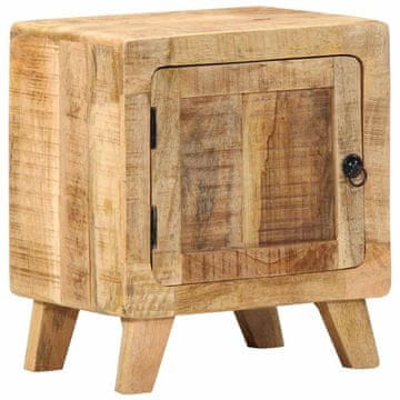 Vidaxl Noćni ormarić 40x32x46 cm Masivno, neobrađeno drvo manga