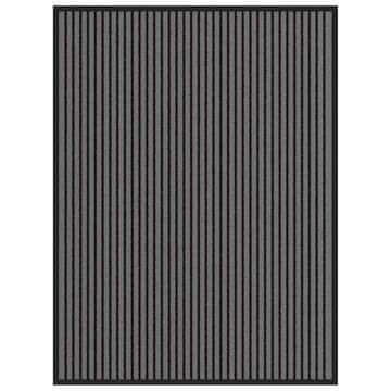 Vidaxl Otirač za vrata prugast crno-siv 90x120 cm