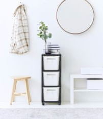 Rotho BRISEN komoda 3 x 16 L - antracit/bijela