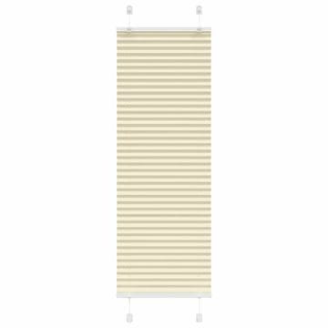 Vidaxl Plisirana zavjesa krem boje 50x150 cm Širina tkanine 49,4 cm