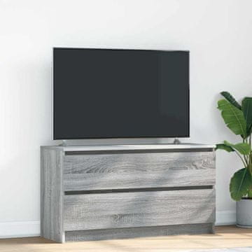 Vidaxl TV stalak sonoma sivi 100x35x54 cm lijepljeno drvo