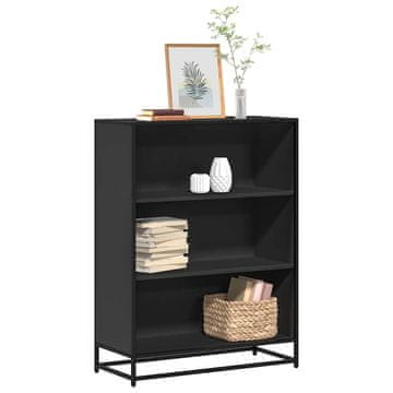Vidaxl Ormarić, crni, 80,5 x 35 x 107,5 cm, materijal na bazi drva