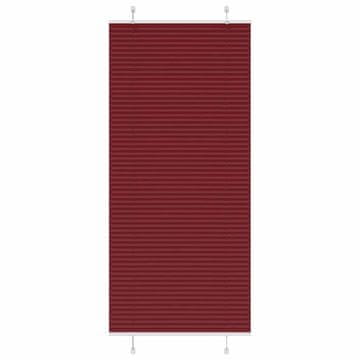 Vidaxl Plisirana zavjesa bordo crvena 85x200 cm širina tkanine