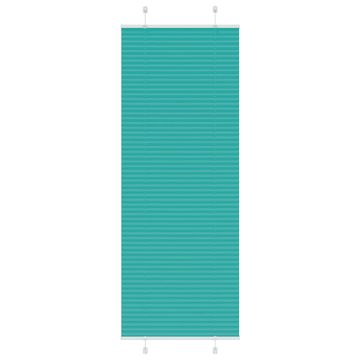 Vidaxl Plisirana zavjesa petrolej zelena 80x200 cm širina tkanine