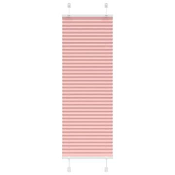 Vidaxl Ružičasta plisirana zavjesa 50x150 cm Širina tkanine 49,4 cm
