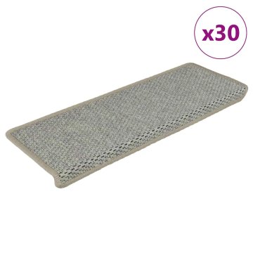Vidaxl Samoljepljive prostirke za stepenice, izgled sisala, 30 kom. 65x21x4 cm
