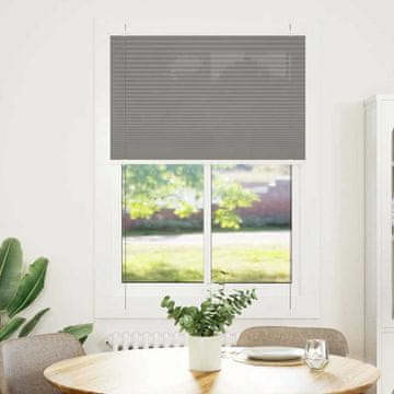 Vidaxl Plisirana zavjesa antracit boje 100x100 cm širina tkanine 99,4 cm