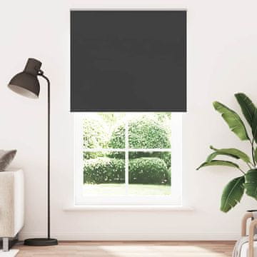 Vidaxl Zamračujuća rolo zavjesa Crna 135x210 cm Širina tkanine 131,6 cm