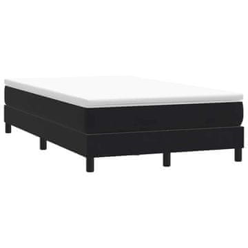 Vidaxl Krevet s boxspring oprugama bez madraca crni 120x210 cm baršun
