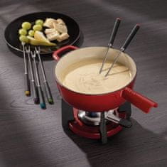 Kela Set za fondue od sira KL-16621 cast iron CALIDO 1.8 l red
