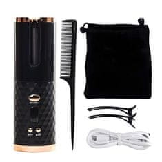 FRILLA® Bežični uvijač za kosu, prijenosni uvijač s kontrolom temperature, dugotrajne kovrče, bežični bez kabela | CURLBLISS