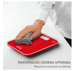 Tefal Optiss digitalna kuhinjska vaga, malina (BC50U3V0)