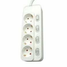 Value razdjelnik 4x220V s prekidačima 1,5 m 19.99.0940-20