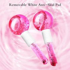 HOME & MARKER® Ledene kuglice za lice, masaža i hladna terapija za njegu kože, set 2 kom | GLACIE