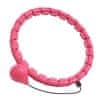 Hula hoop s utegom za mršavljenje, prilagodljiva veličina, bez pada, fitness obruč | SPINSLIM, roza