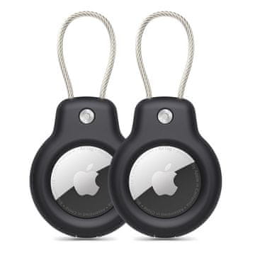 Tech-protect Rough Vein maska za Apple AirTag 2kom, crno