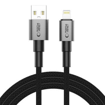 Tech-protect Ultraboost DNA kabel USB / Lightning 15W / 2.4A 2m, siva