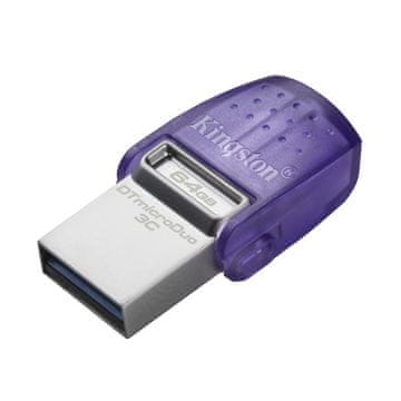 Kingston DataTraveler microDuo3C 64GB USB-C Type-A DTDUO3CG3/64GB USB memorija