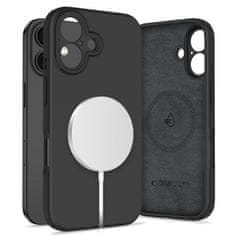 Tech-protect Liquid Silicone MagSafe maska za iPhone 16, crno