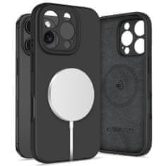 Tech-protect Liquid Silicone MagSafe maska za iPhone 16 Pro, crno