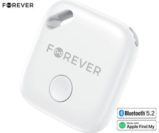 Forever FT-100 pametni tracker, Apple Find My, BT5.2, zvučnik, bijeli