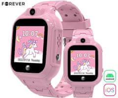 Forever See Me! 3 dječji pametni sat KW-320, 1.4, GPS, SOS, Android+iOS, aplikacija, roza