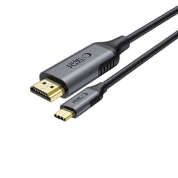 Tech-protect Ultraboost kabel USB-C / HDMI 2.0 4K 1.8m, crno