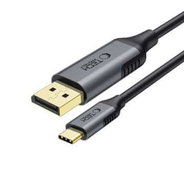Tech-protect Ultraboost kabel USB-C / DisplayPort 1.4 8K 1.8m, crno