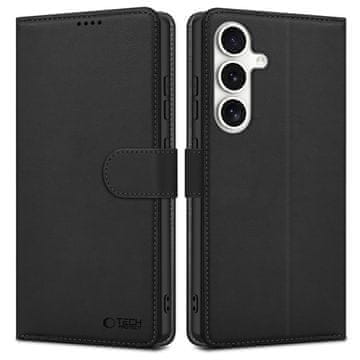 Tech-protect Wallet preklopna maska za Samsung Galaxy S25, crno