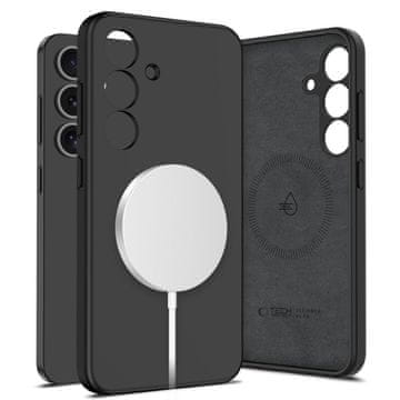 Tech-protect Liquid Silicone MagSafe maska za Samsung Galaxy S25 Plus, crno