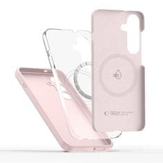 Tech-protect Liquid Silicone MagSafe maska za Samsung Galaxy S25, ružičasta