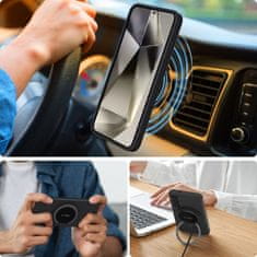 Tech-protect Liquid Silicone MagSafe maska za Samsung Galaxy S25, crno